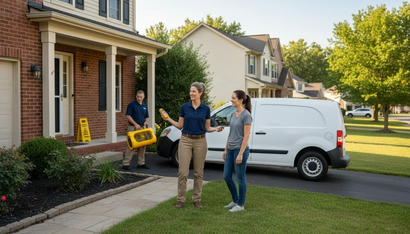 Residential water damage restoration in Racine, OH